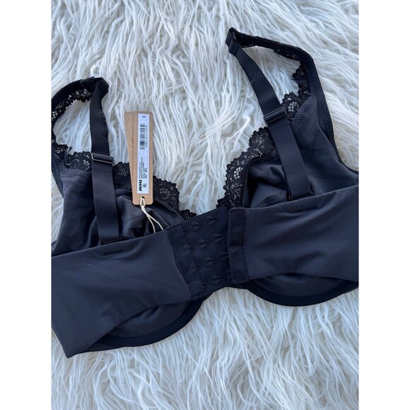 Skims Fits Everybody Lace Unlined Full Coverage Bra Onyx Size 38DDD - Picture 5 of 7